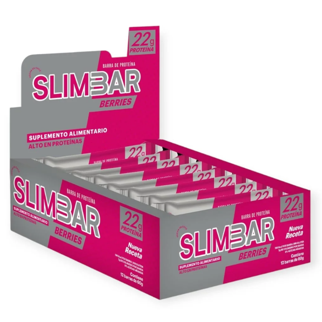 Barrita Proteina SlimBar Berries 12un