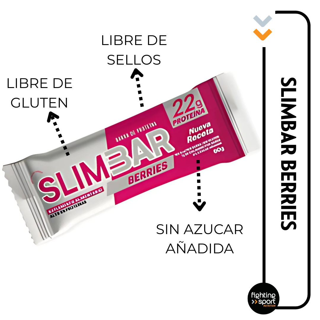 Barrita Proteina Slim Bar Berries 60grs.