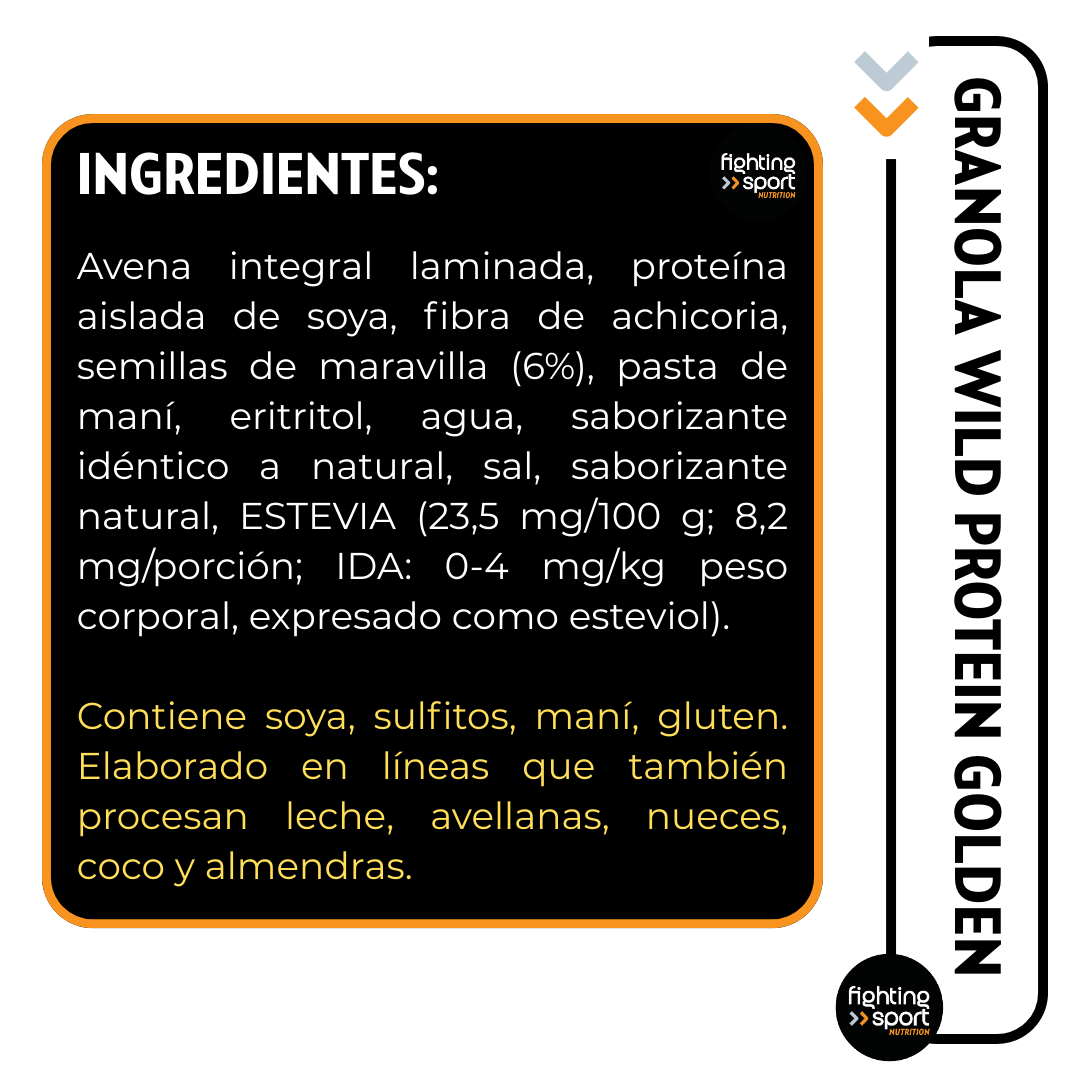 Wild Protein Granola Golden 300grs.