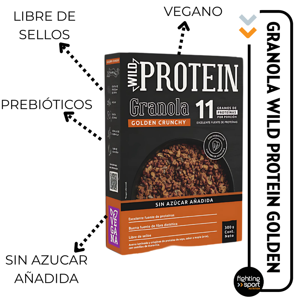 Wild Protein Granola Golden 300grs.