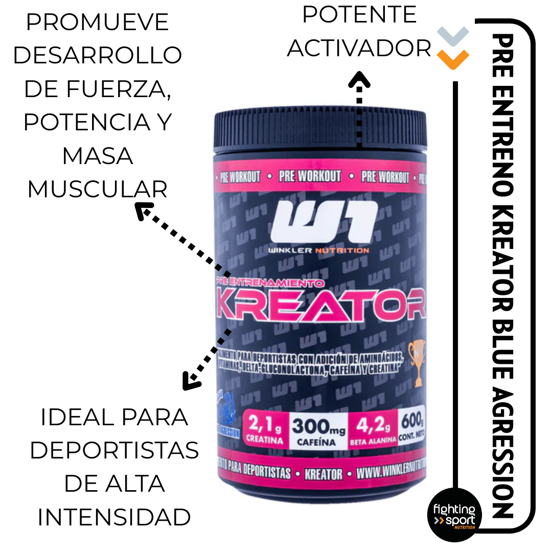 Pre Entreno Kreator Blue Agression