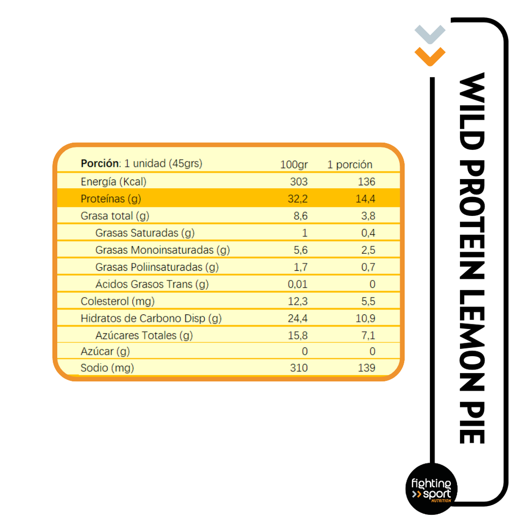 Wild Protein Lemon Pie 16 unidades