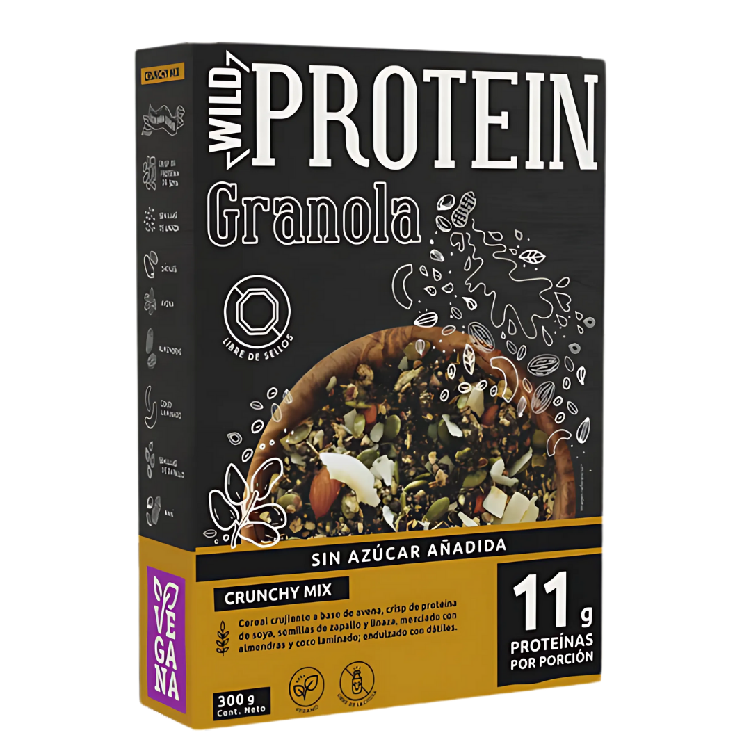 Wild Protein Granola Mix Crujiente 300grs.