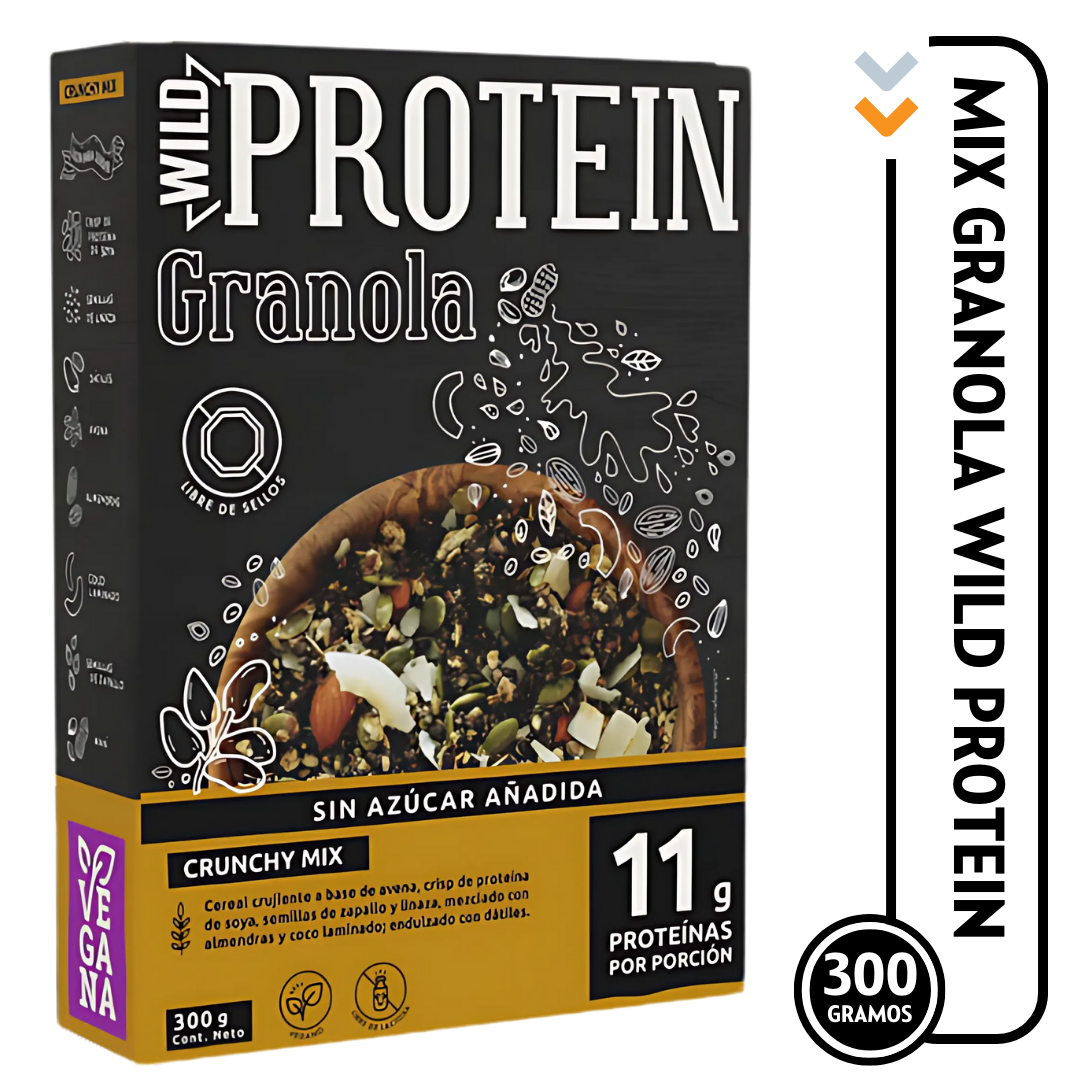 Wild Protein Granola Mix Crujiente 300grs.