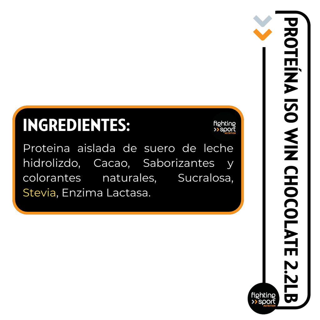Proteína Hidrolizada Iso Win Chocolate 1Kg.