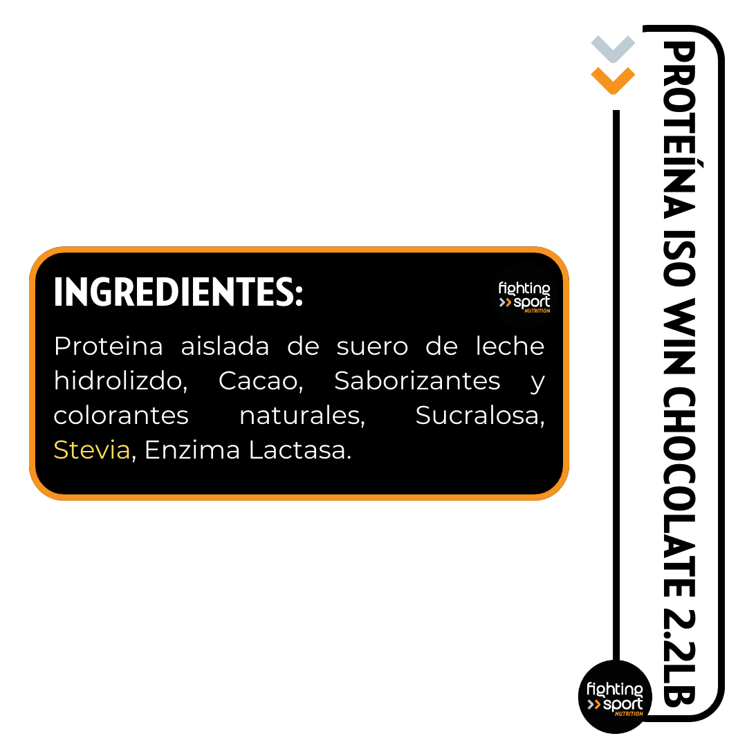 Proteína Hidrolizada Iso Win Chocolate 1Kg.