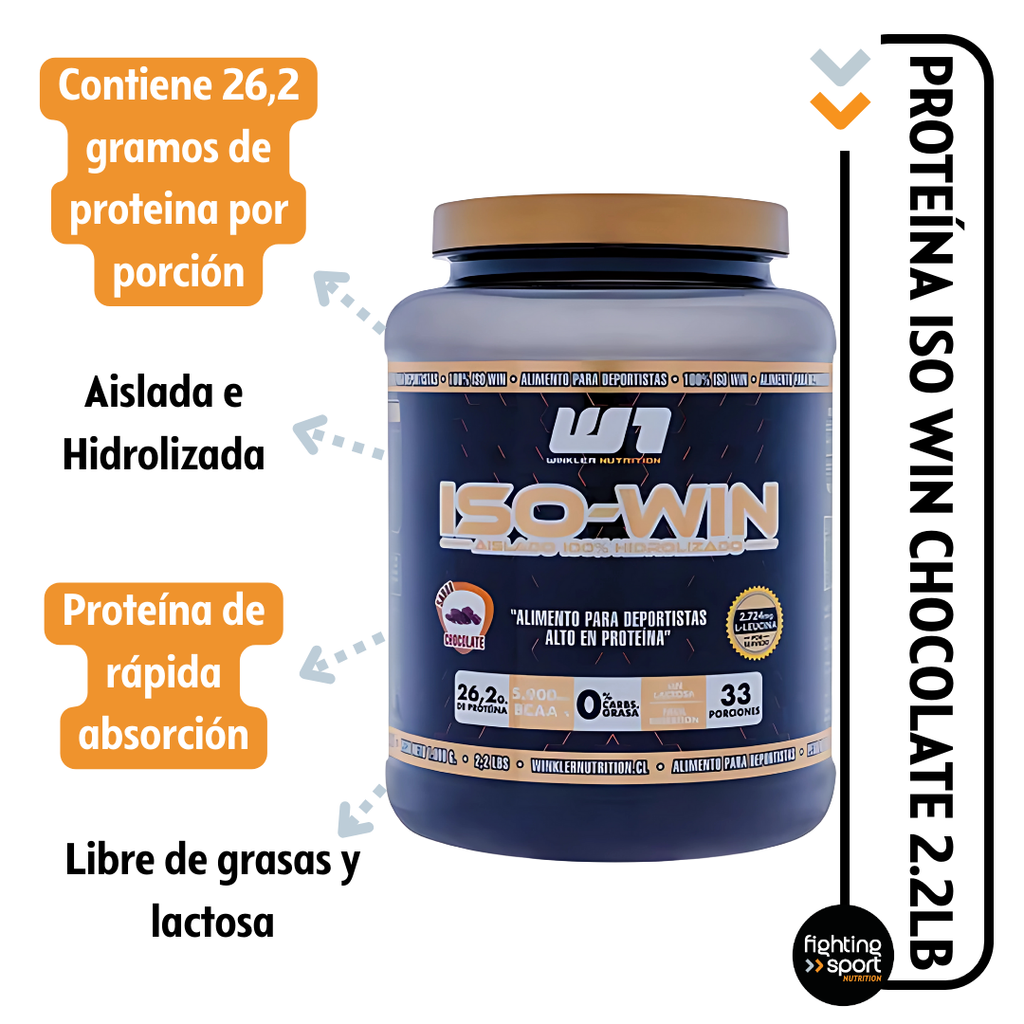 Proteína Hidrolizada Iso Win Chocolate 1Kg.