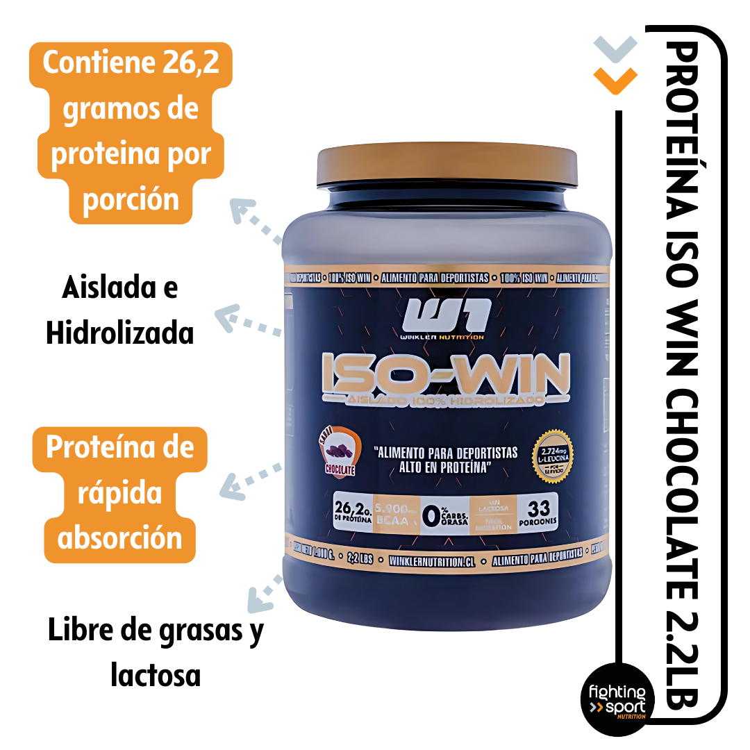 Proteína Hidrolizada Iso Win Chocolate 1Kg.