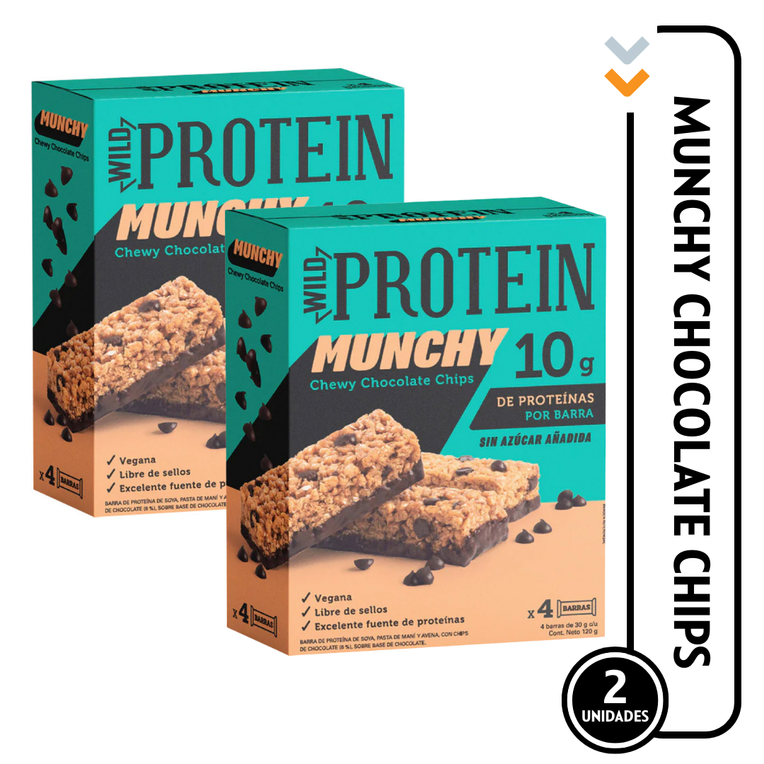 Wild Protein Munchy Chocolate Chips Pack 2un