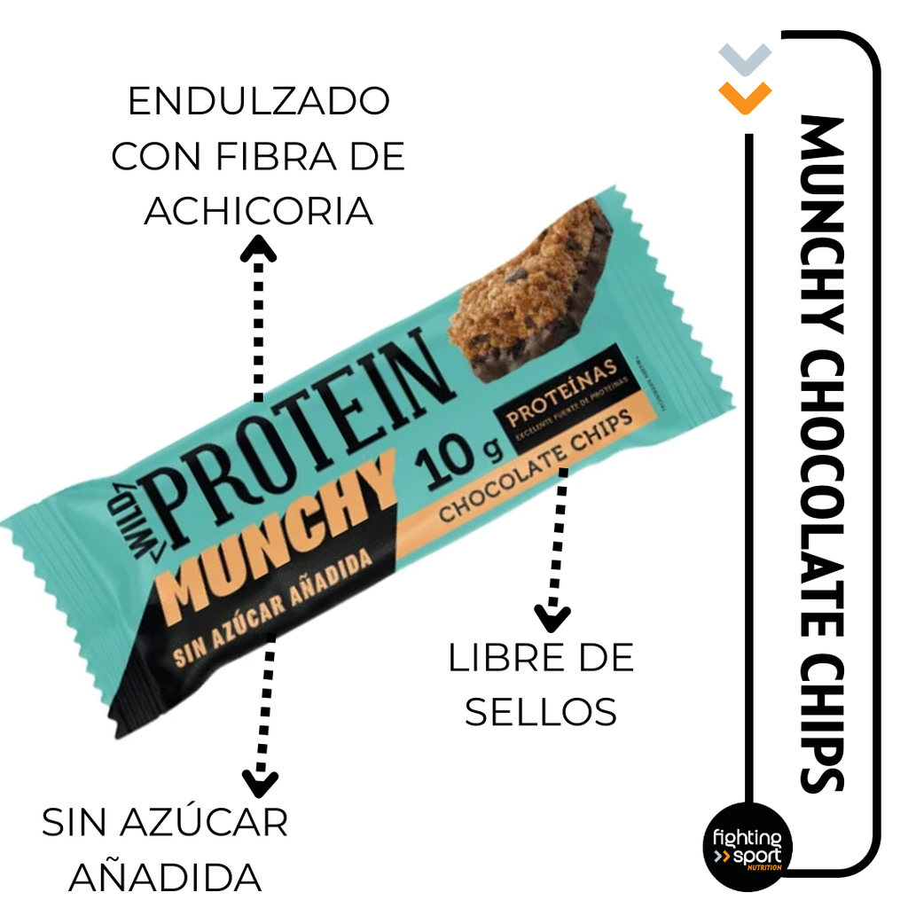 Wild Protein Munchy Chocolate Chips 16un
