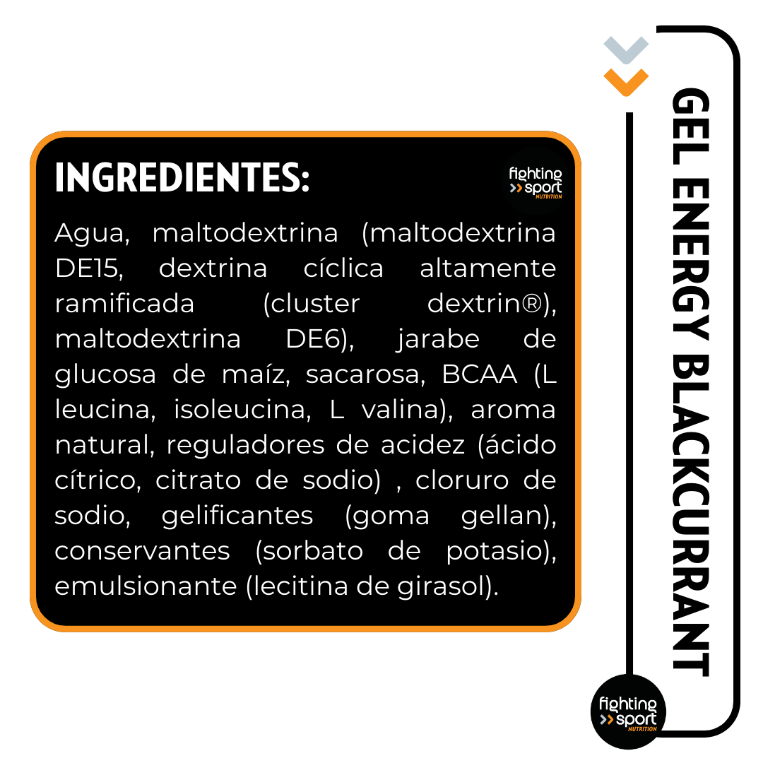 Pack 3un High Energy Gel Black Currant 226ers