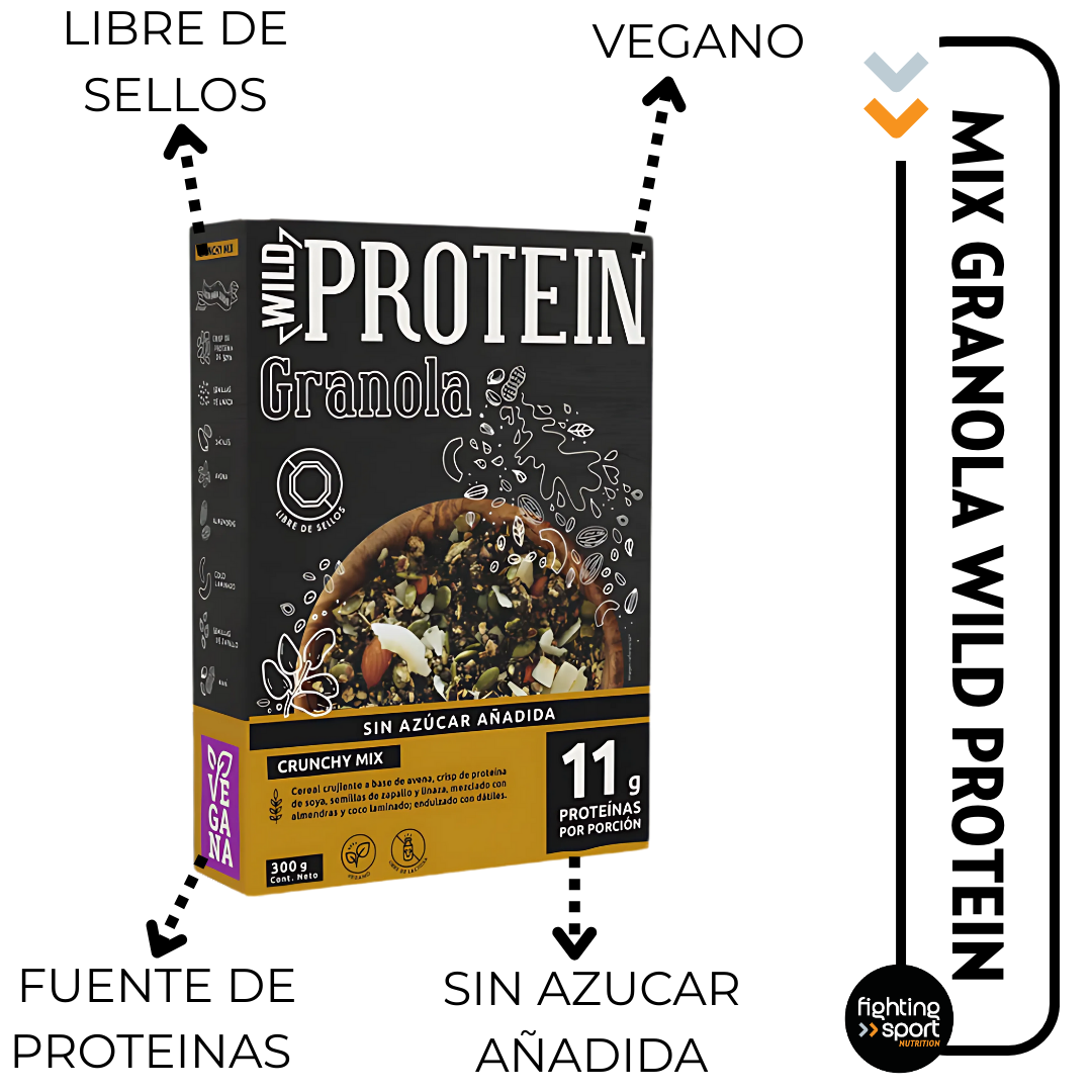 Wild Protein Granola Mix Crujiente 300grs.