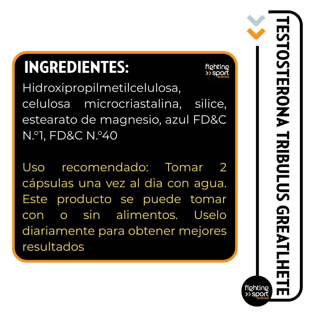 Testosterona Tribulus Greatlhete 120 Capsulas