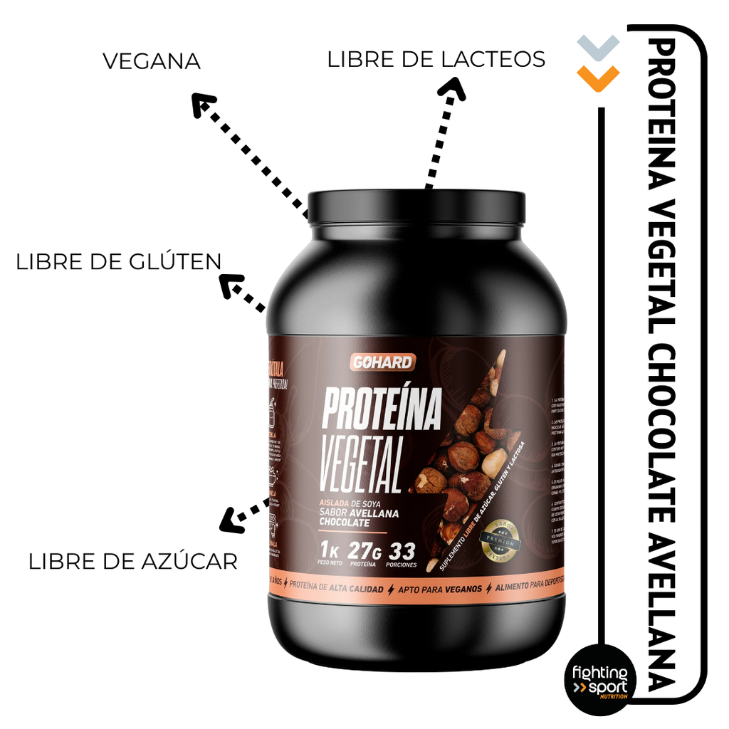 Proteina Vegetal Chocolate Avellana 1 Kg