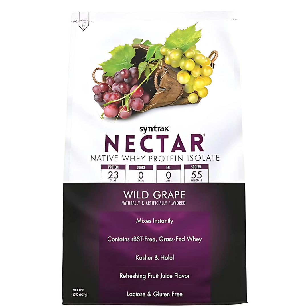 Proteína Nectar Syntrax sabor Wild Grape 907grs.