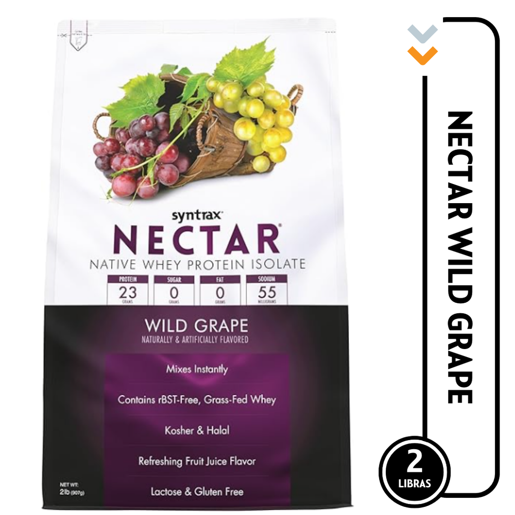 Proteína Nectar Syntrax sabor Wild Grape 907grs.