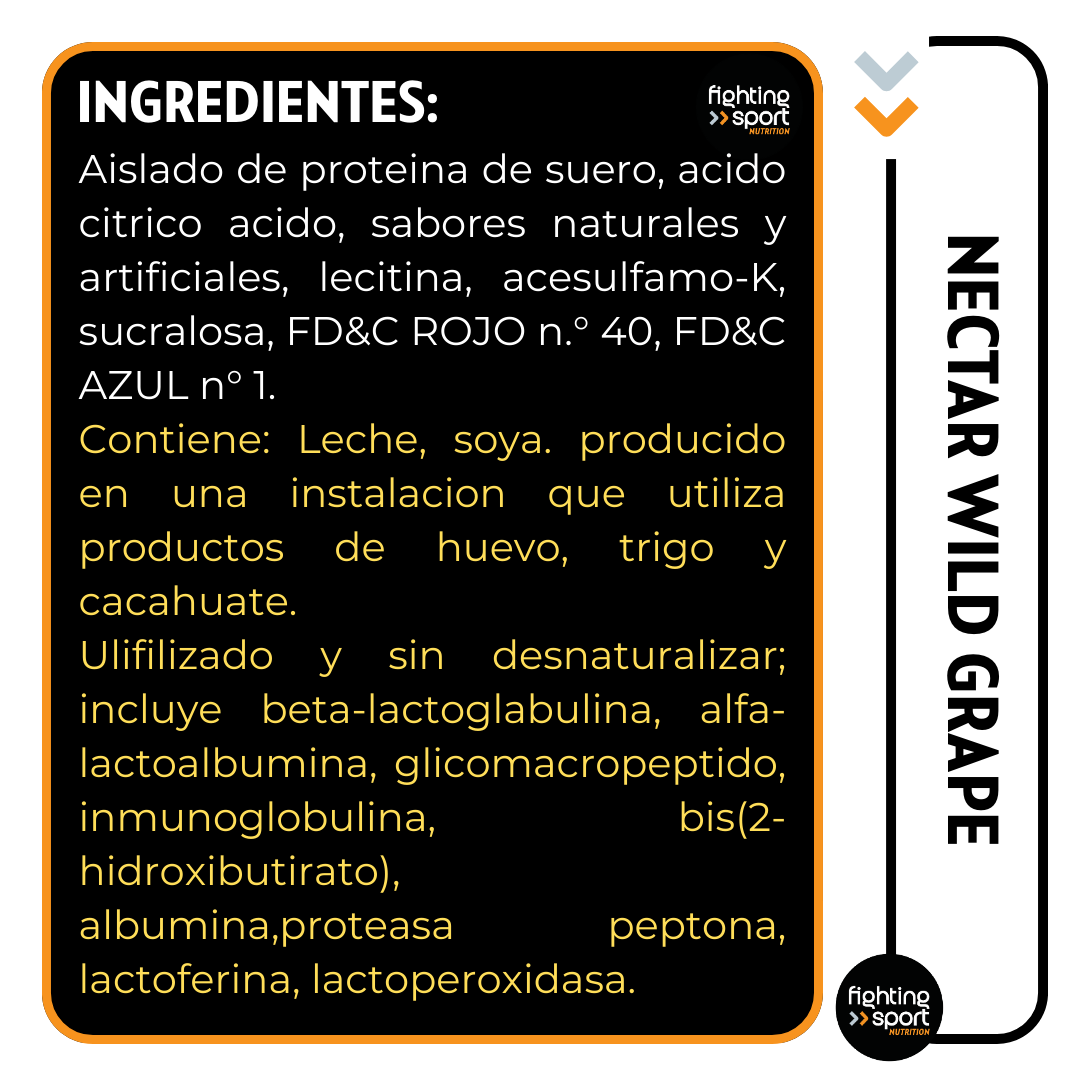 Proteína Nectar Syntrax sabor Wild Grape 907grs.